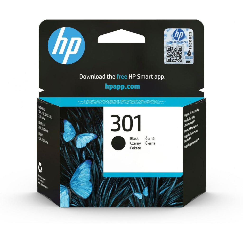 Original HP 301 Schwarz Tintenpatrone (CH561EE):